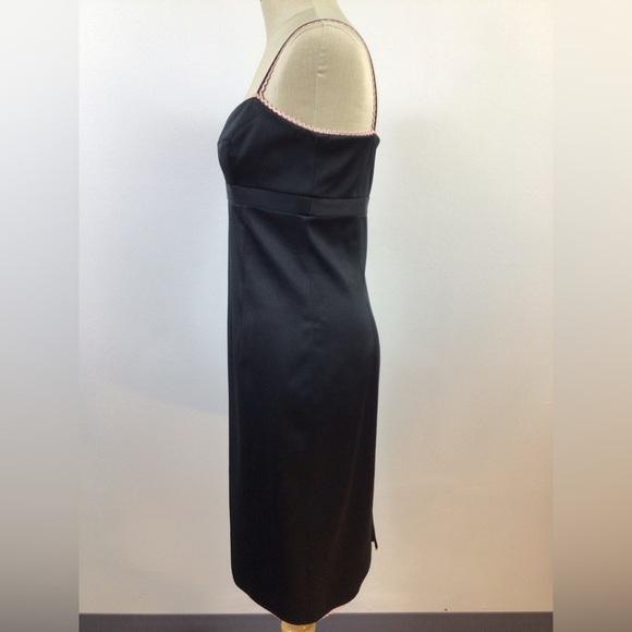 Laundry By Shelli Segal Little Black Dress Pink Trim, sz 8 - Picture 11 of 16